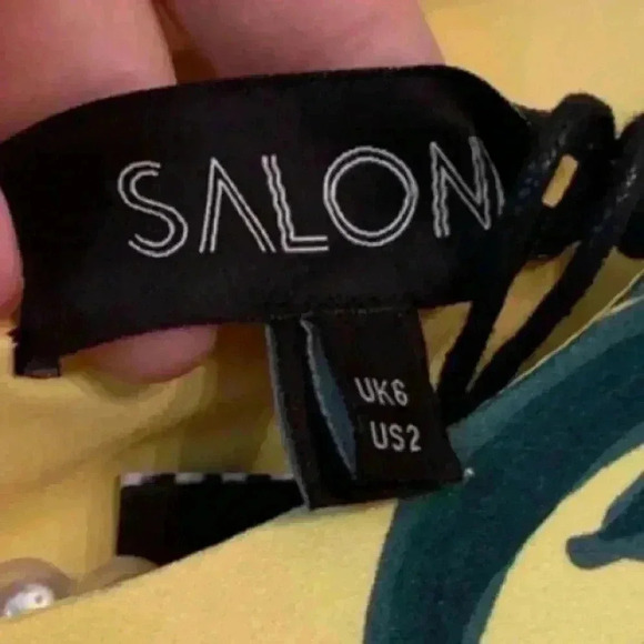 Saloni tropical floral sequins Dress 2 - Picture 10 of 14